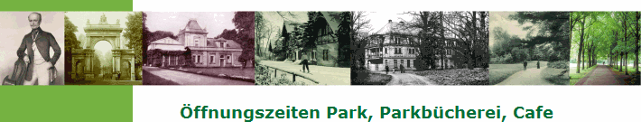 ffnungszeiten Park, Parkbcherei, Cafe